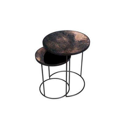 Bronze Copper Nesting side table - set of 2