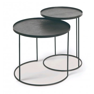 Round tray side table set - S/L (trays not included)