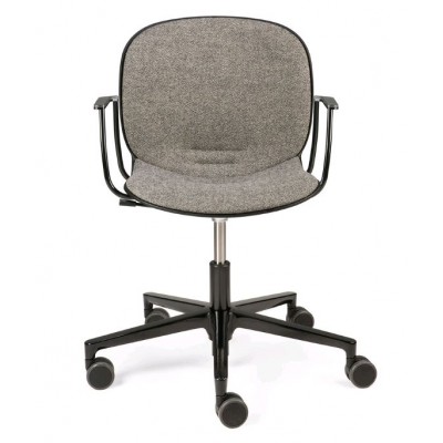 RBM Noor office chair - with armrest - grey