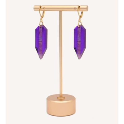 BOUCLES D'OREILLES STELLA AMETHYSTE