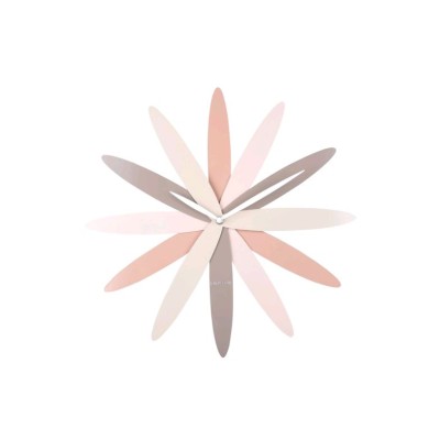 Wall Clock Bloom - horloge pink