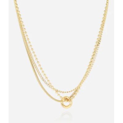 COLLIER–MULTI–ACIER DORE