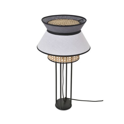 SINGAPOUR LAMPE A POSER BLANC/ANTHRACITE