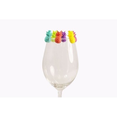 MARQUEUR DE VERRE - ANANAS MULTICOLOR