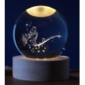 LED TABLE CRYSTAL BALL MEDIUM MUSIC