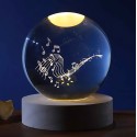 LED TABLE CRYSTAL BALL LARGE MUSIC